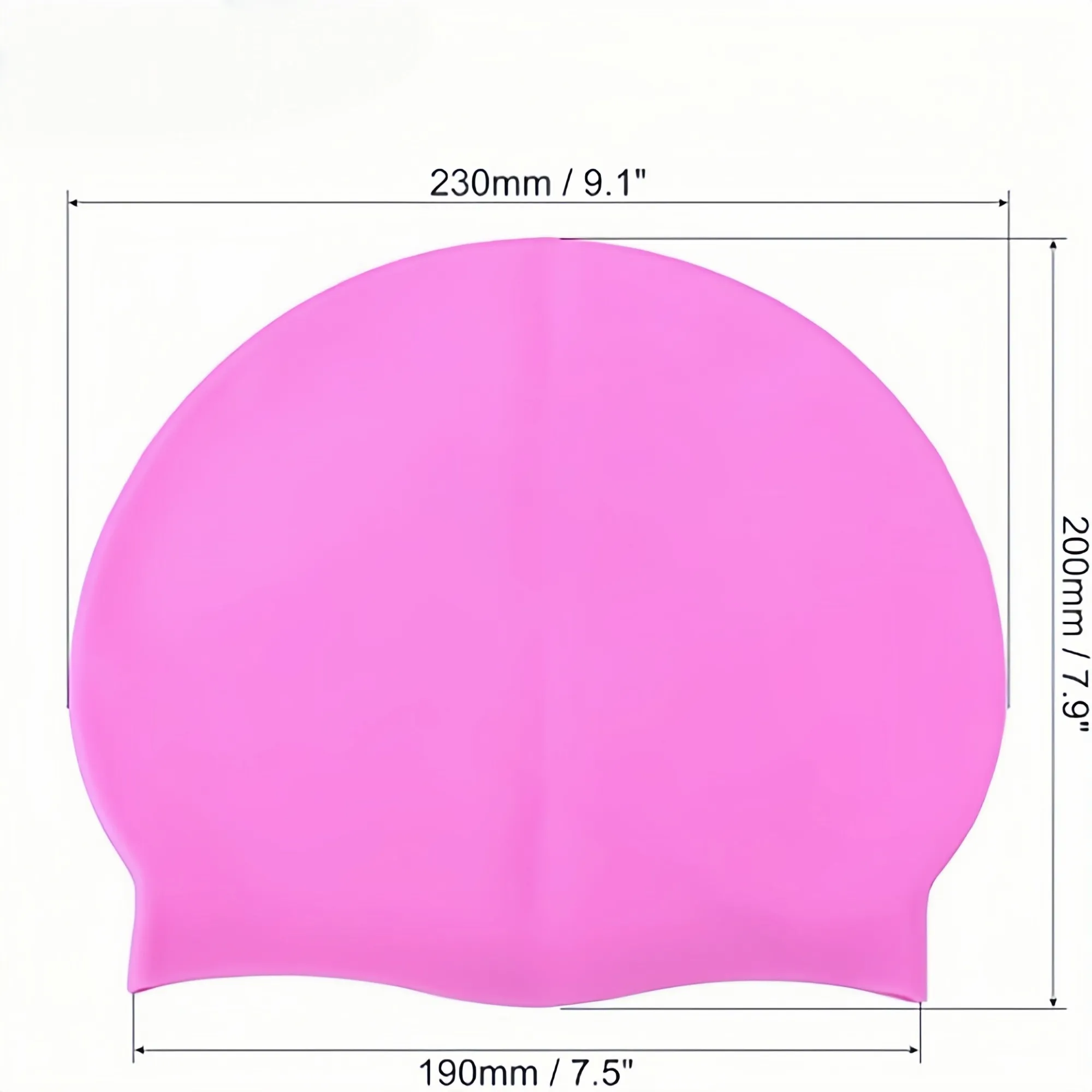 Premium Unisex Silicone Swim Cap 5