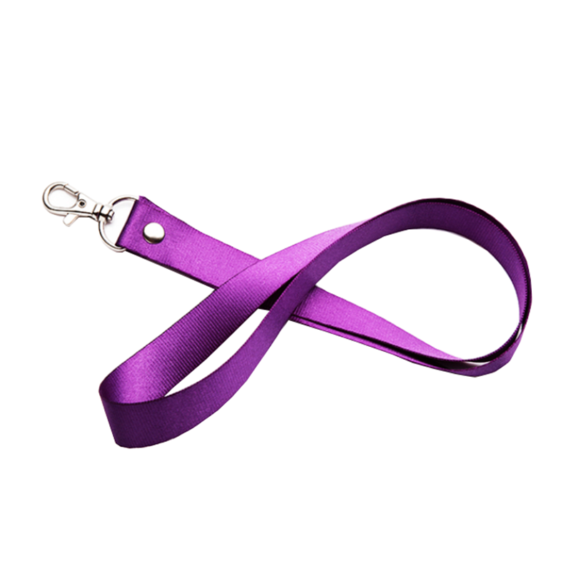 9/16" wide Silkscreened Polyester Lanyard with one standard 2