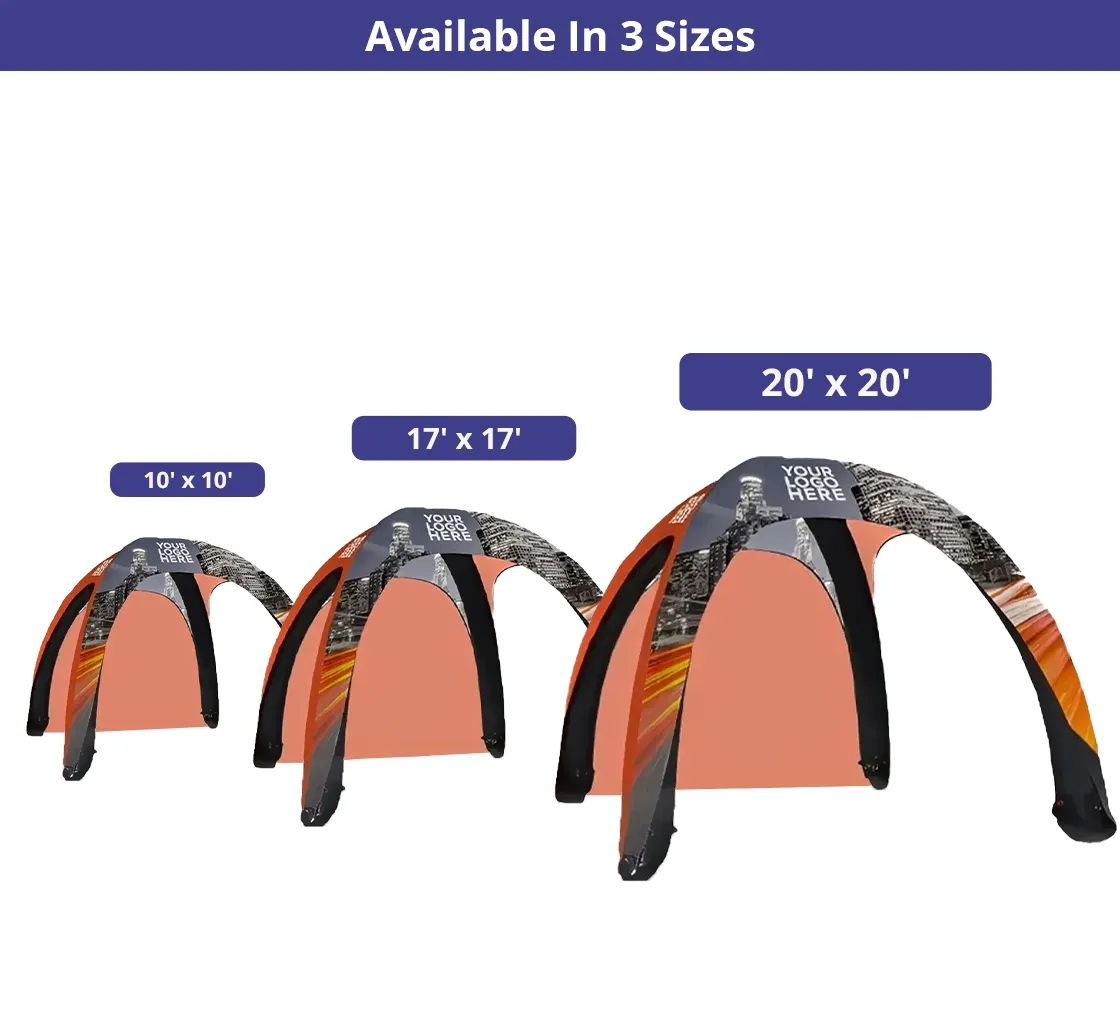 Custom Printed Inflatable Dome Tent -1 (Banner+Topper+Frame) 5