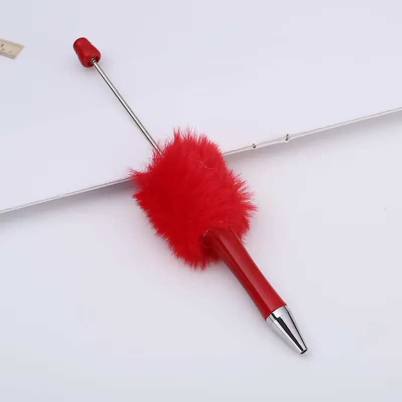 Creative Cute Plush Ball Ballpoint Pen 8