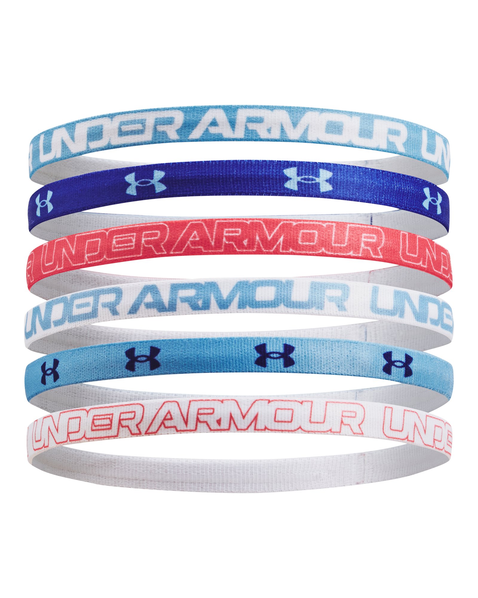UA Graphic Girls' 6 Pack Headbands 23
