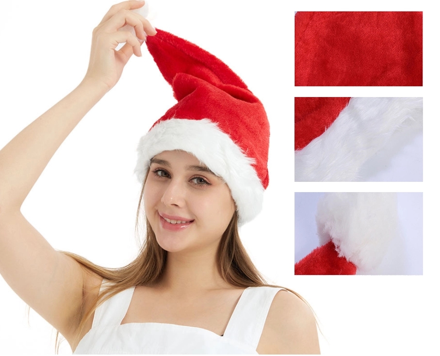 Fuzzy Soft Red Santa Hats 2