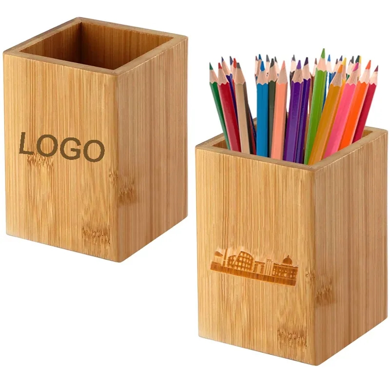 Bamboo Wooden Pencil/Pen Holder 2