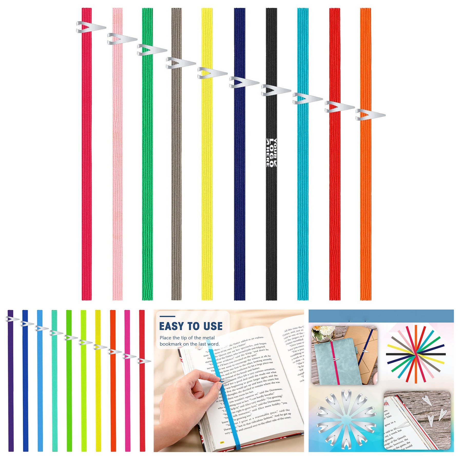 Stainless Steel Elastic Bookmark 2