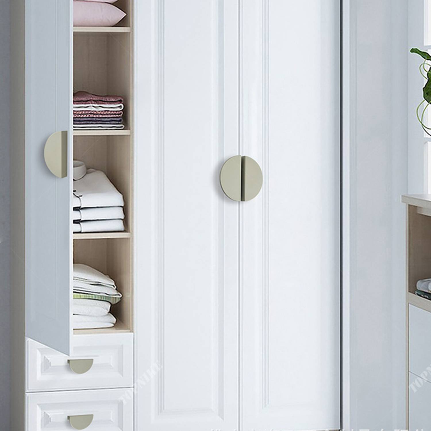 Aluminum Alloy Semi-Circle Cabinet Pull Handle 4