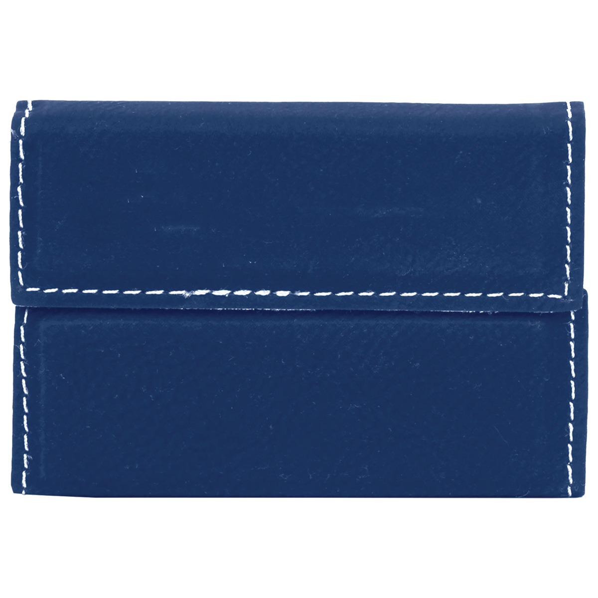 Blue/Silver Leatherette Business Card Holder 3