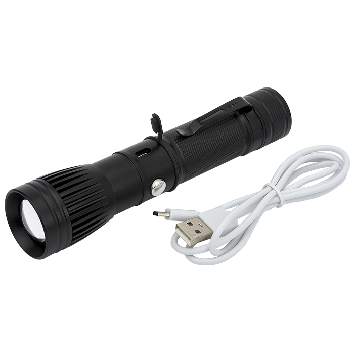 Channel LED / COB Rechargeable Flashlight 4