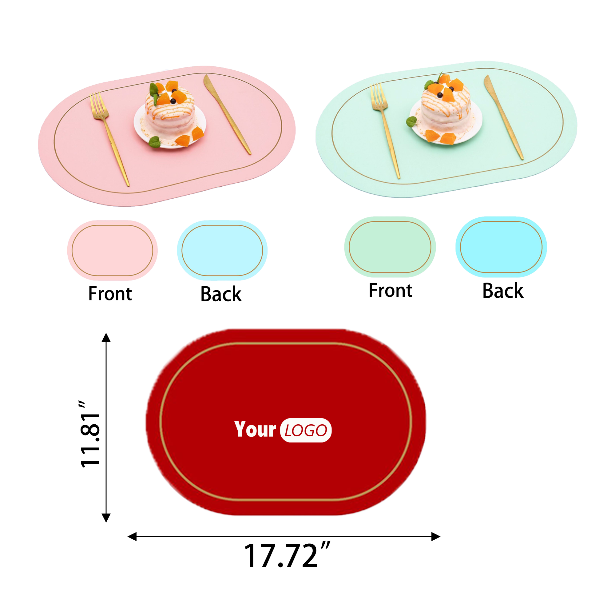 Leather Dual Color Placemat 3