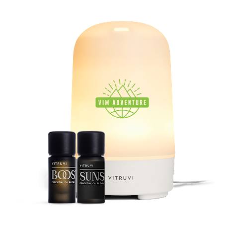 Vitruvi Glow Diffuser and Essential Oil Bundle Set 55