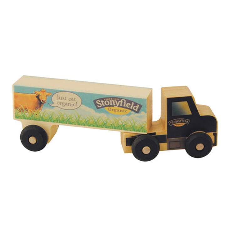 Wood Semi-Truck with Laser Engraving 2