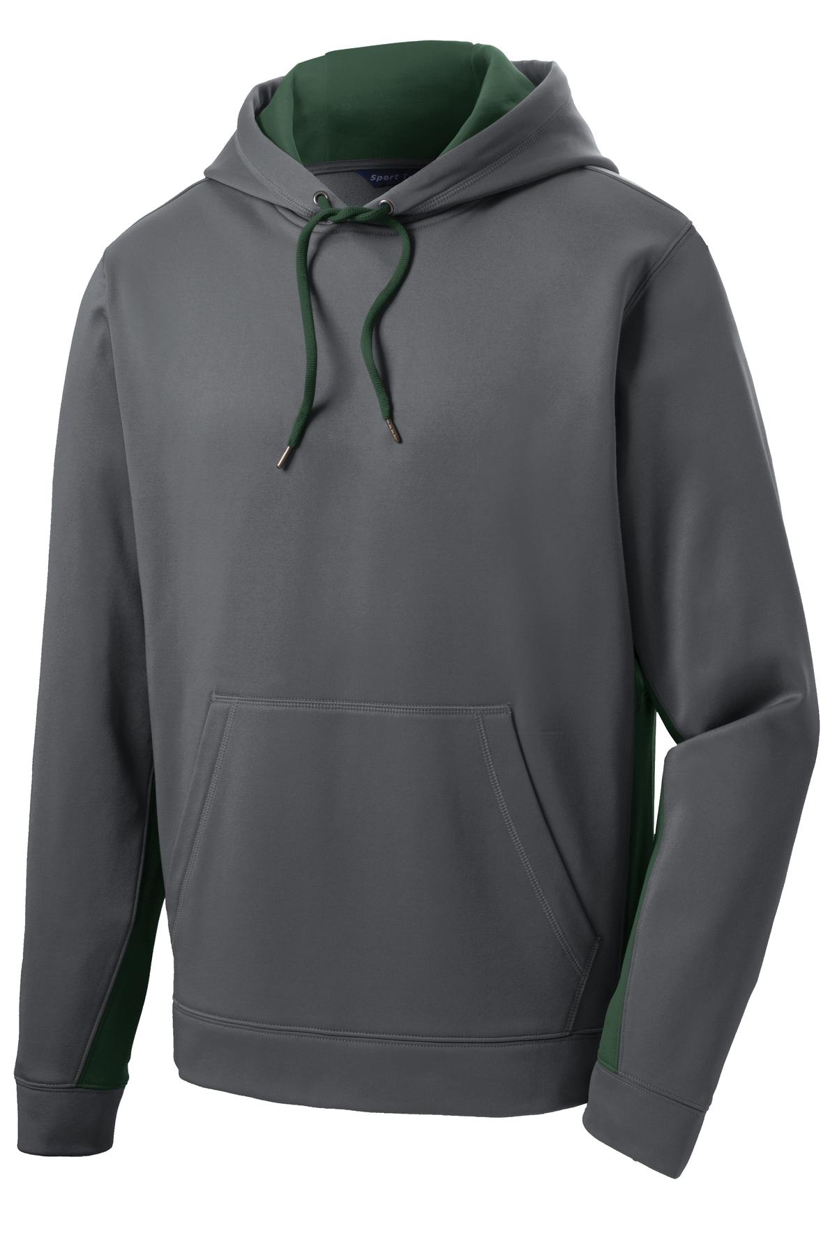 Sport-Tek Sport-Wick Fleece Colorblock Hooded Pullover. ST235 3