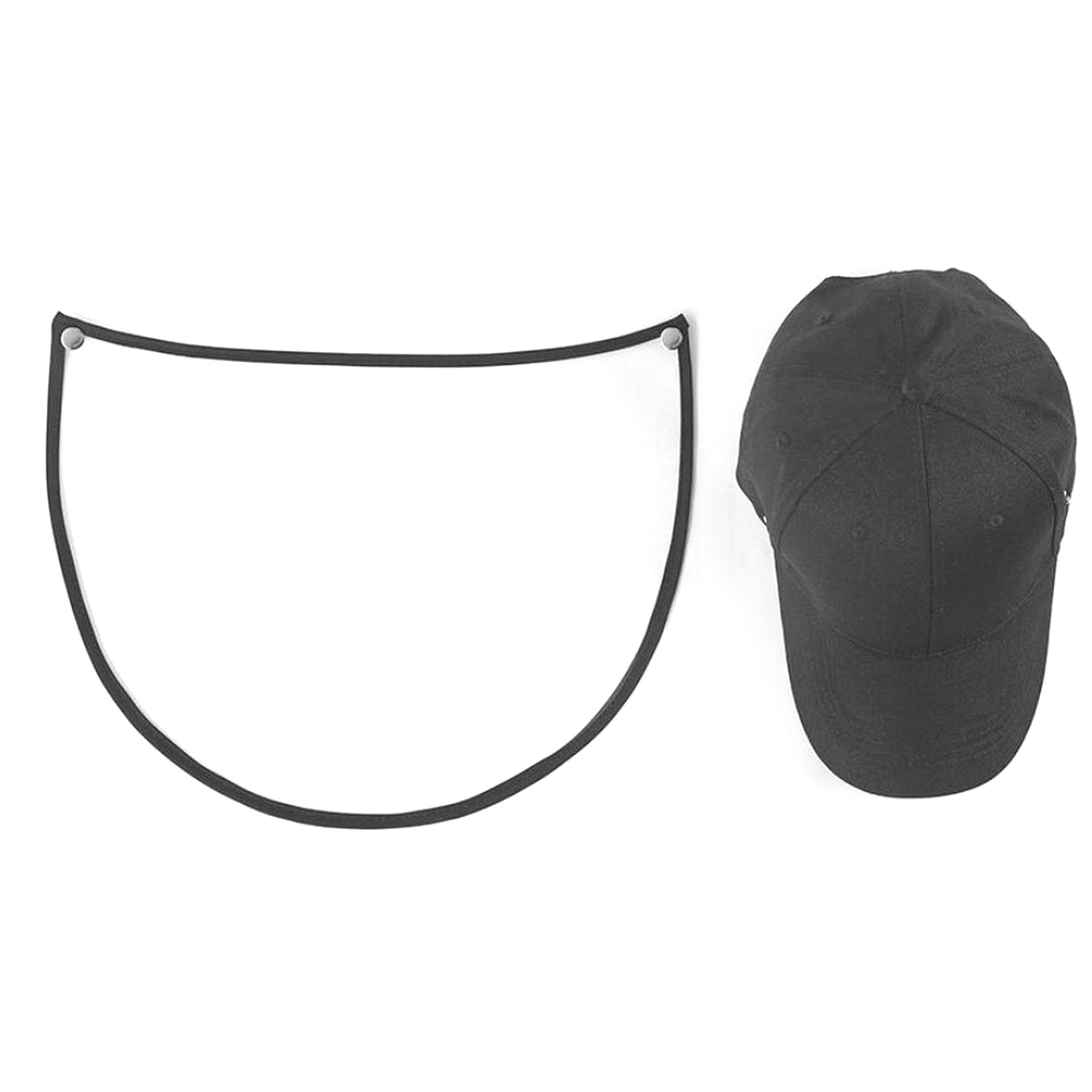 Baseball Caps with Clear Masks 1