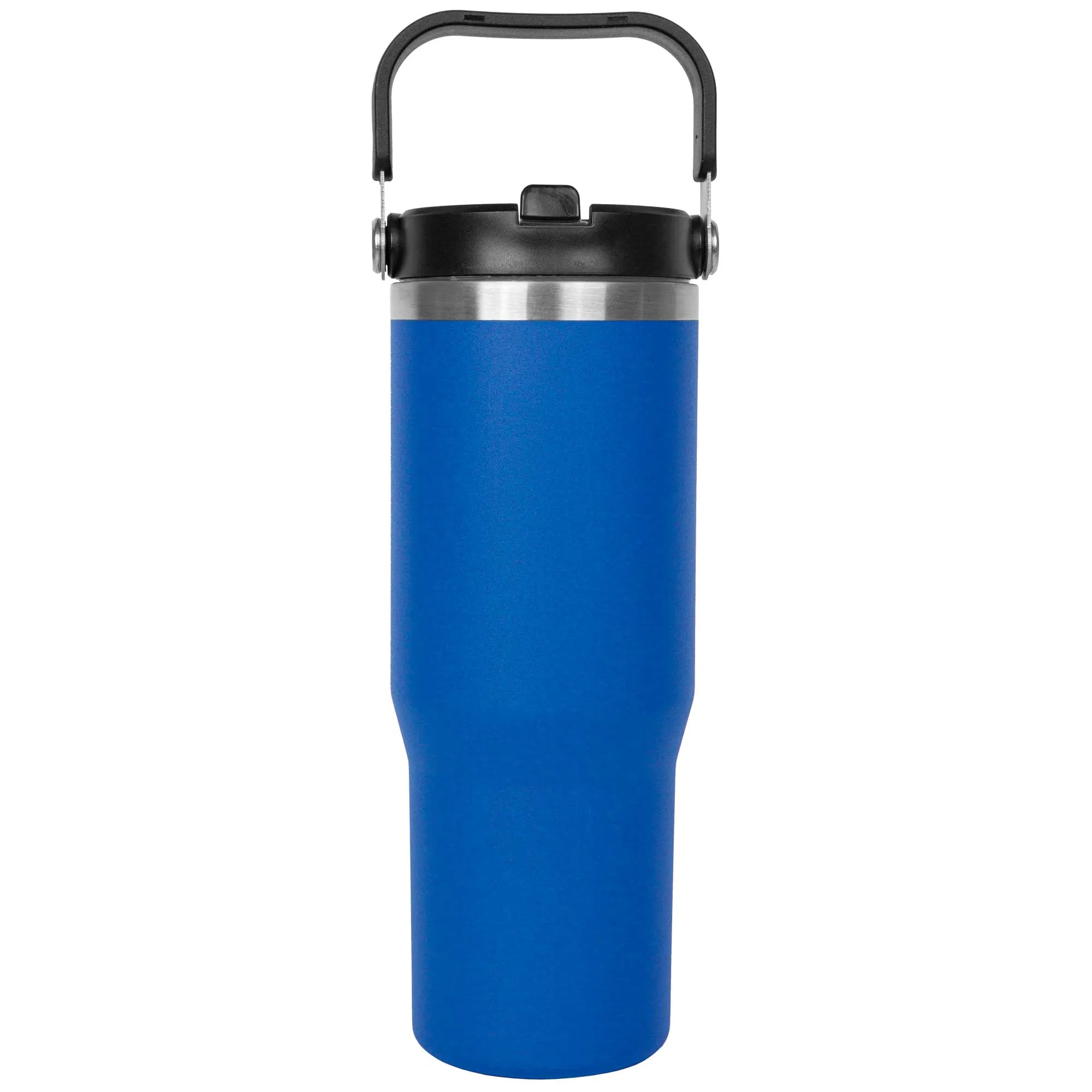 30oz. Stainless Steel Insulated Mug with Handle and Built-In 8