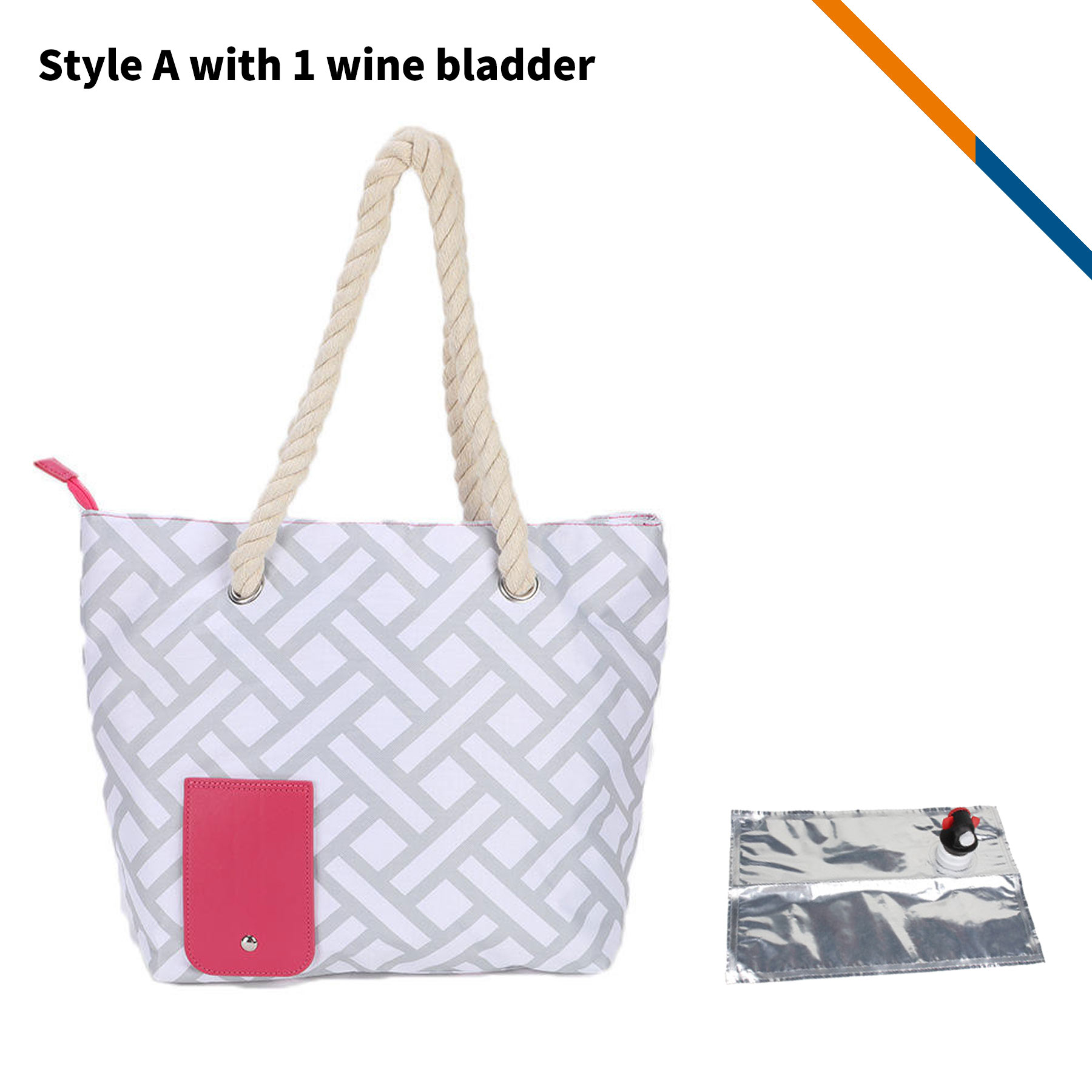 Vinzo Beach Wine Cooler Tote Bag 8