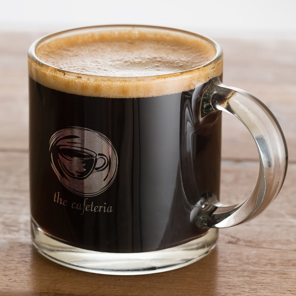 12 1/4 oz. Clear Glass Coffee Mug 3