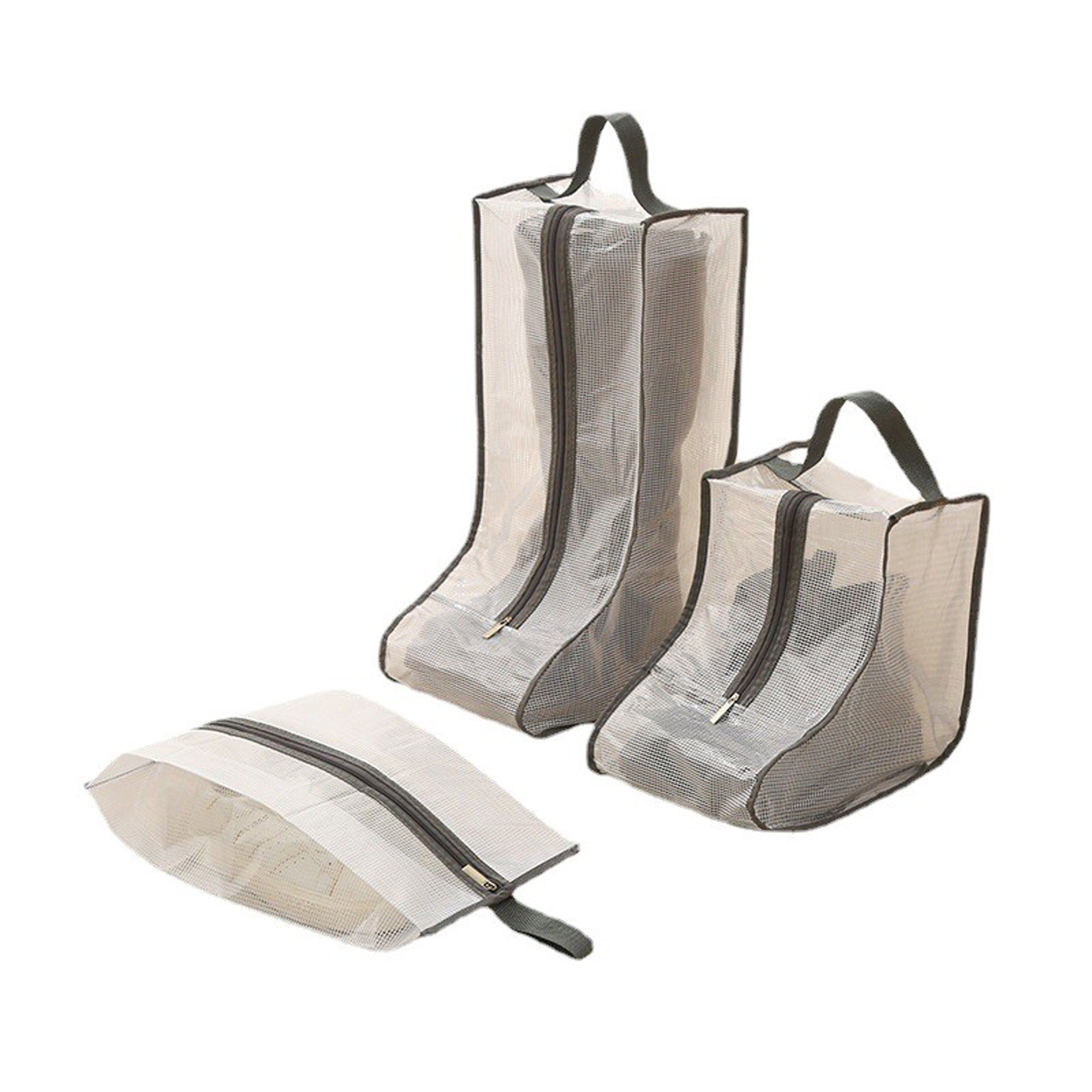 Transparent PVC Dustproof Mesh Shoe Bag 5
