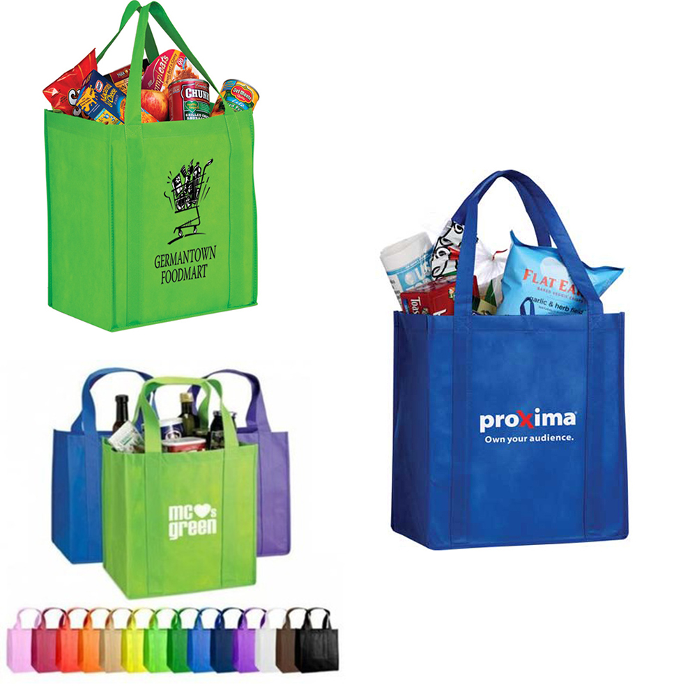 Full Color Non-woven Large Grocery Tote Bag 1