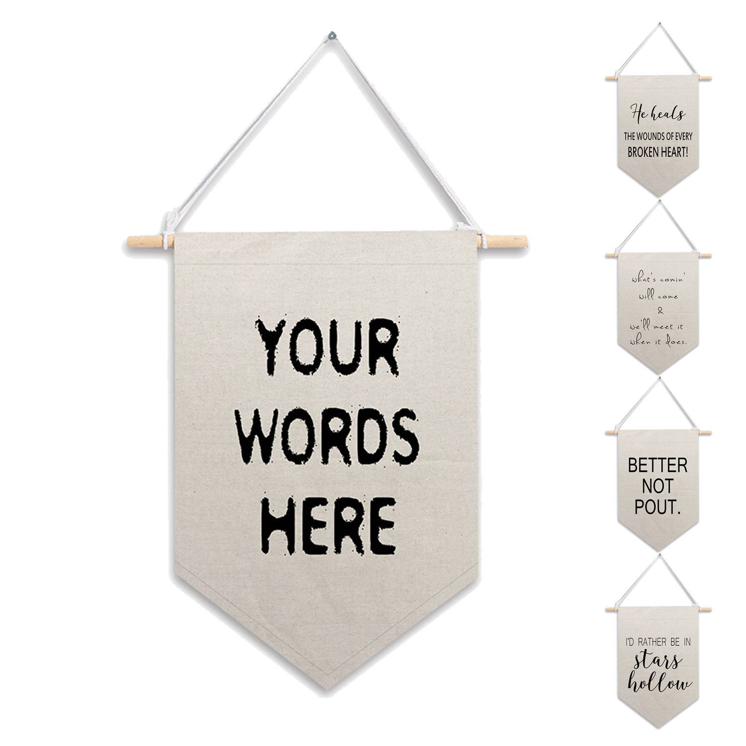 Custom Canvas Advertising Wall Hanging Flag 2
