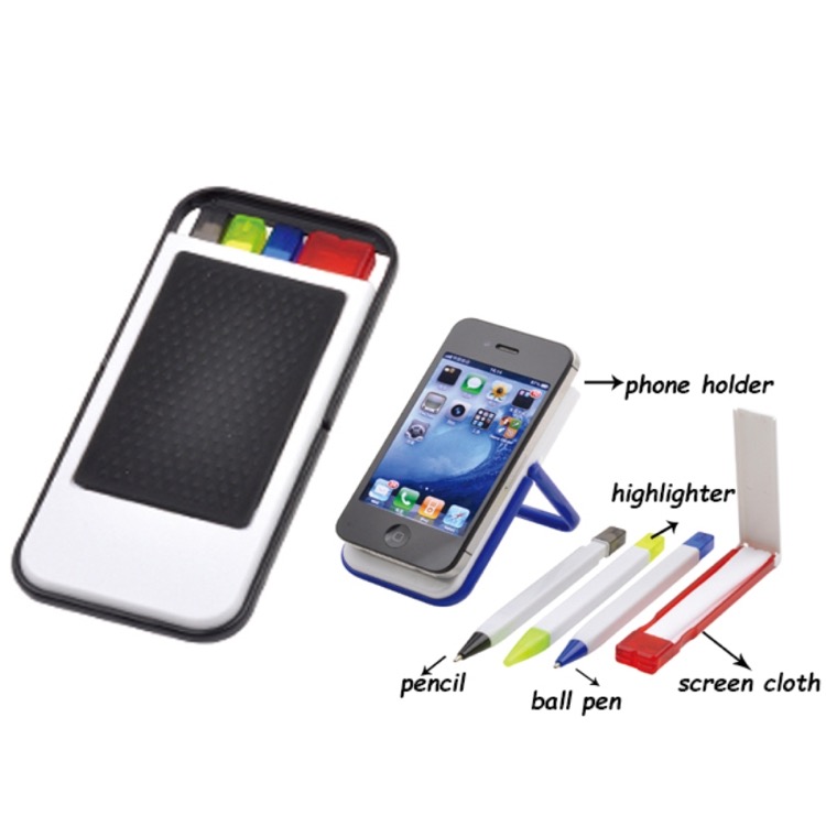 Mobile Holder with Pen Sets and Cloth 2