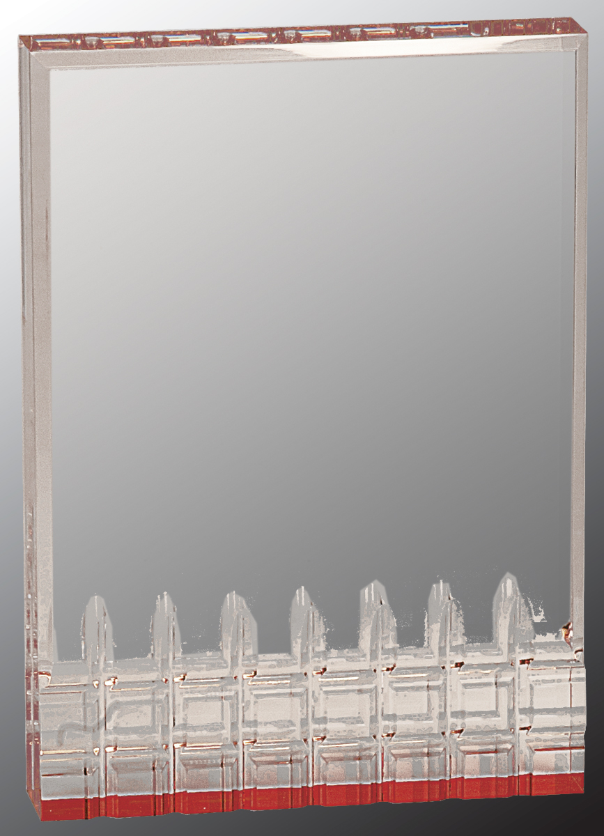 5" x 7" Red Mirage Acrylic Award