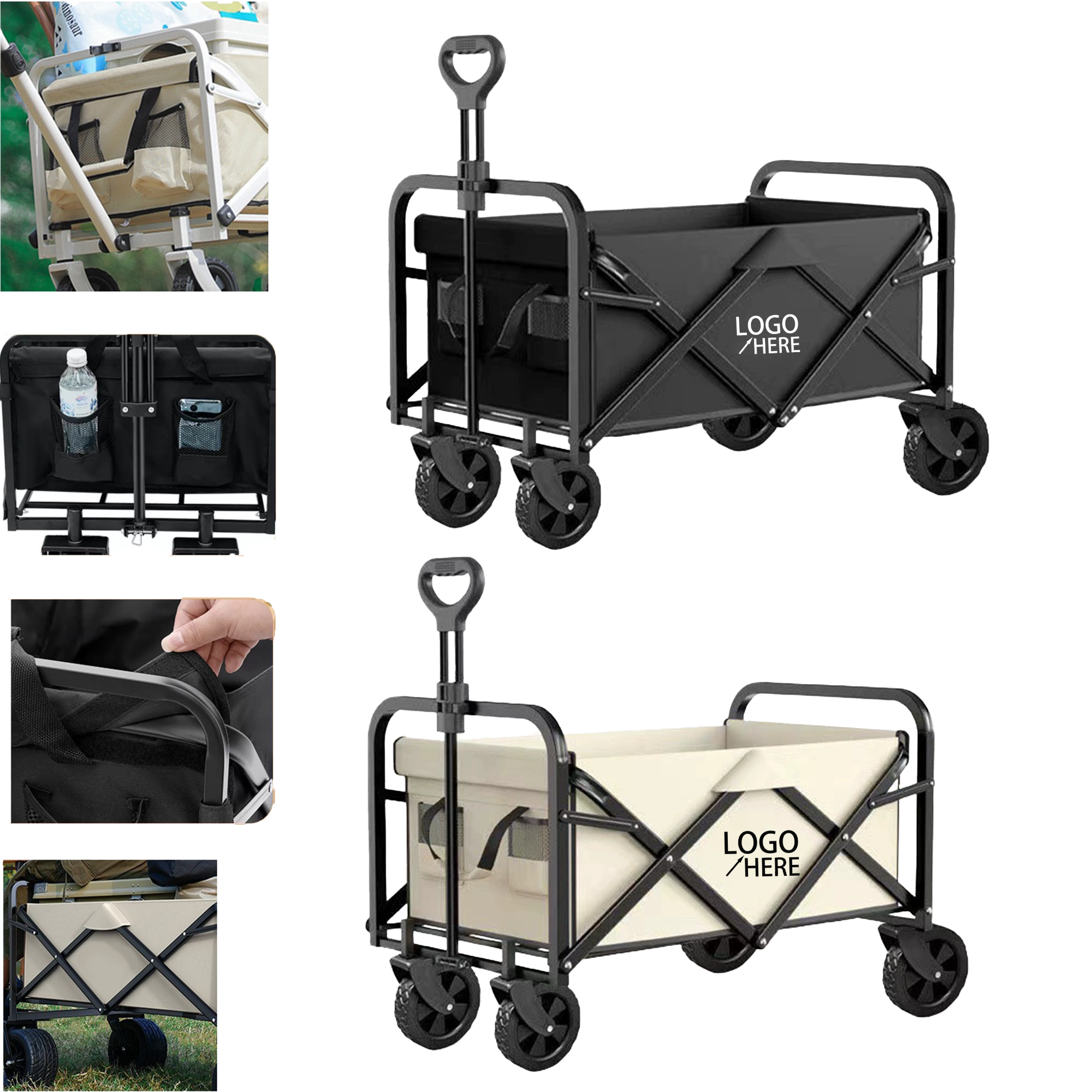 Compact Metal Trailer for Outdoor Use 2