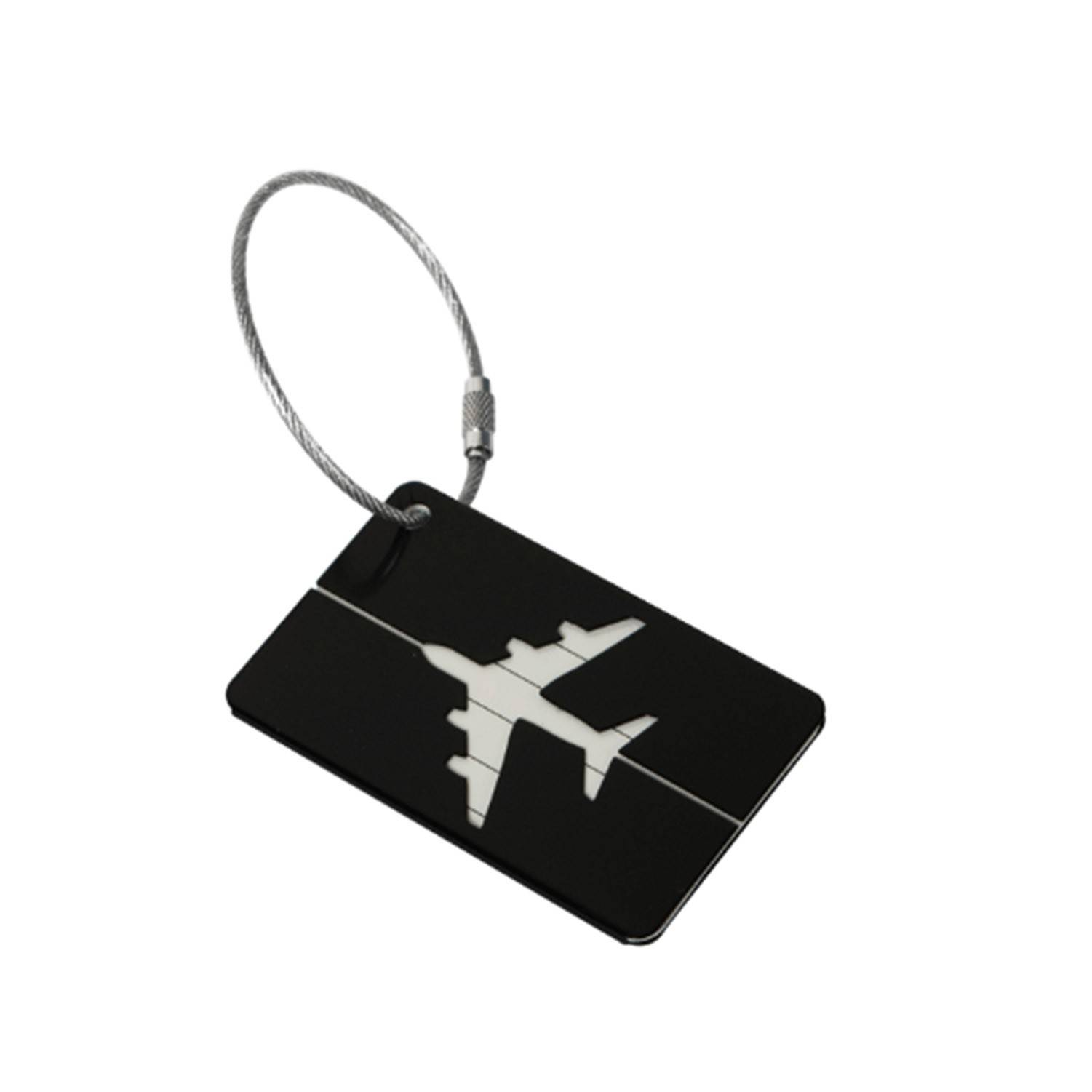 Aircraft-shaped Aluminum Luggage Tag 4