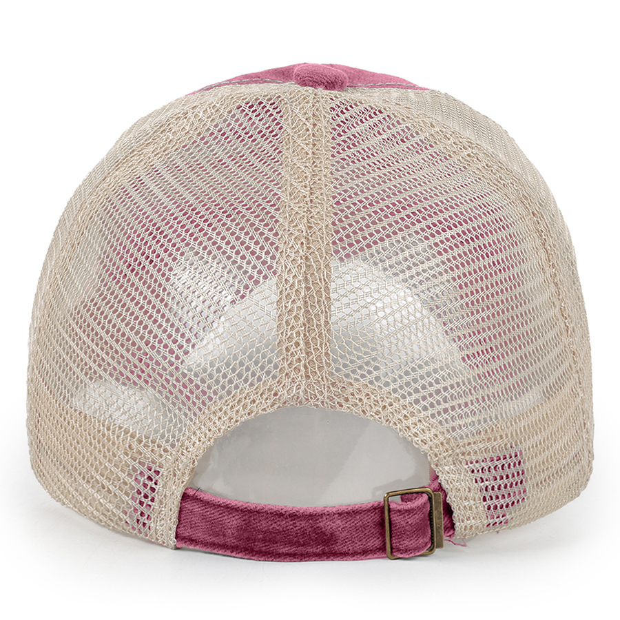 Stock 2-Tone Washed Cotton 6-Panel Trucker Cap 8