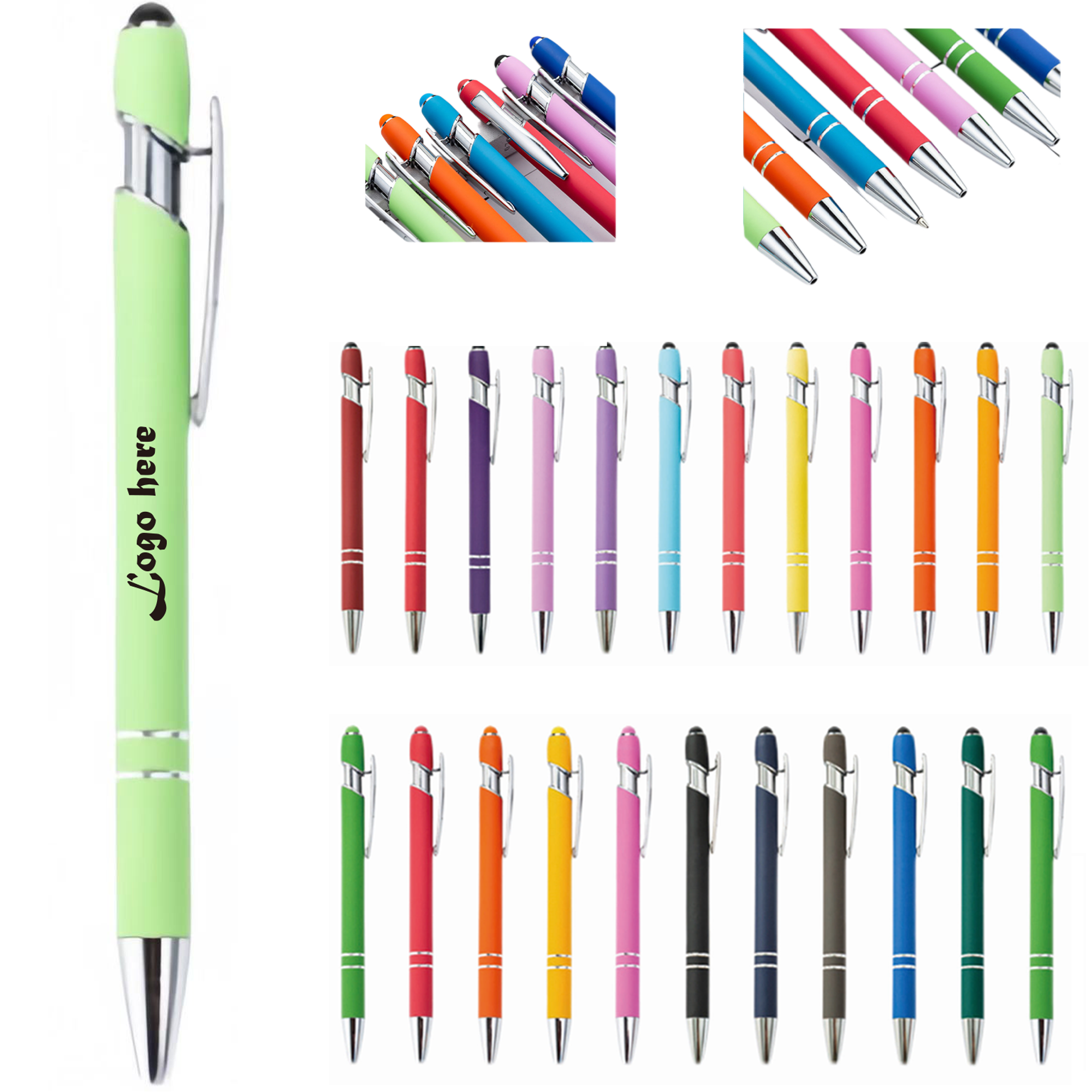 Ergonomic Soft-Touch Rubber Grip Pen 2