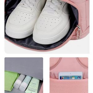 College Backpacks With Shoe Compartment For Travel, custom backpack with logo imprint 5