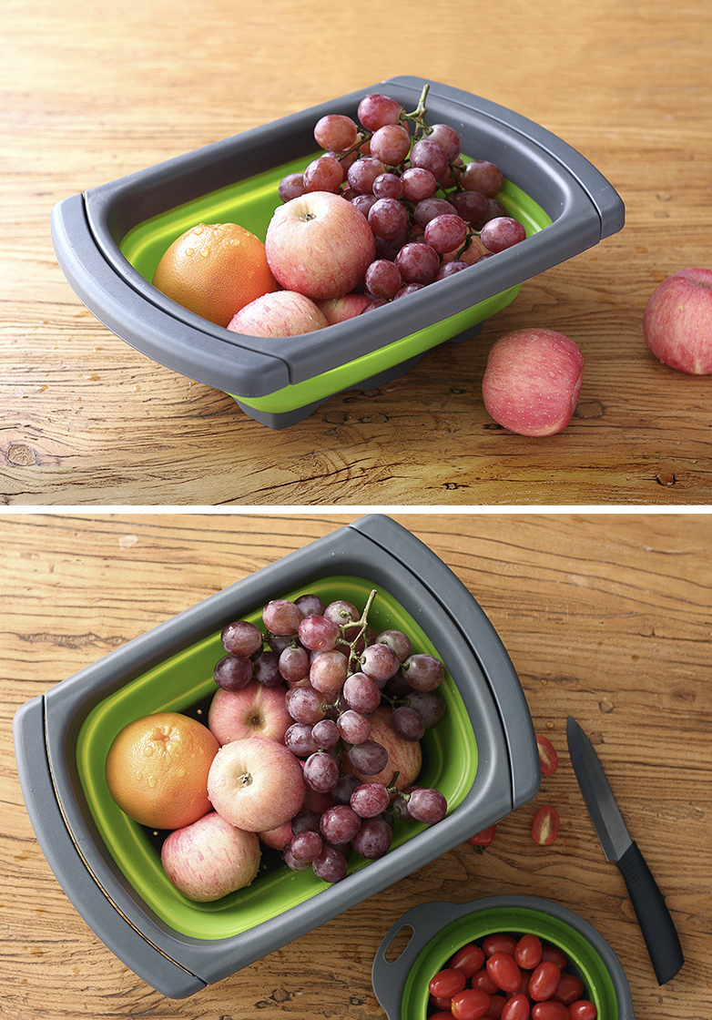 The Sink Vegetable/Fruit Strainer Basket with Extendable Handles 16