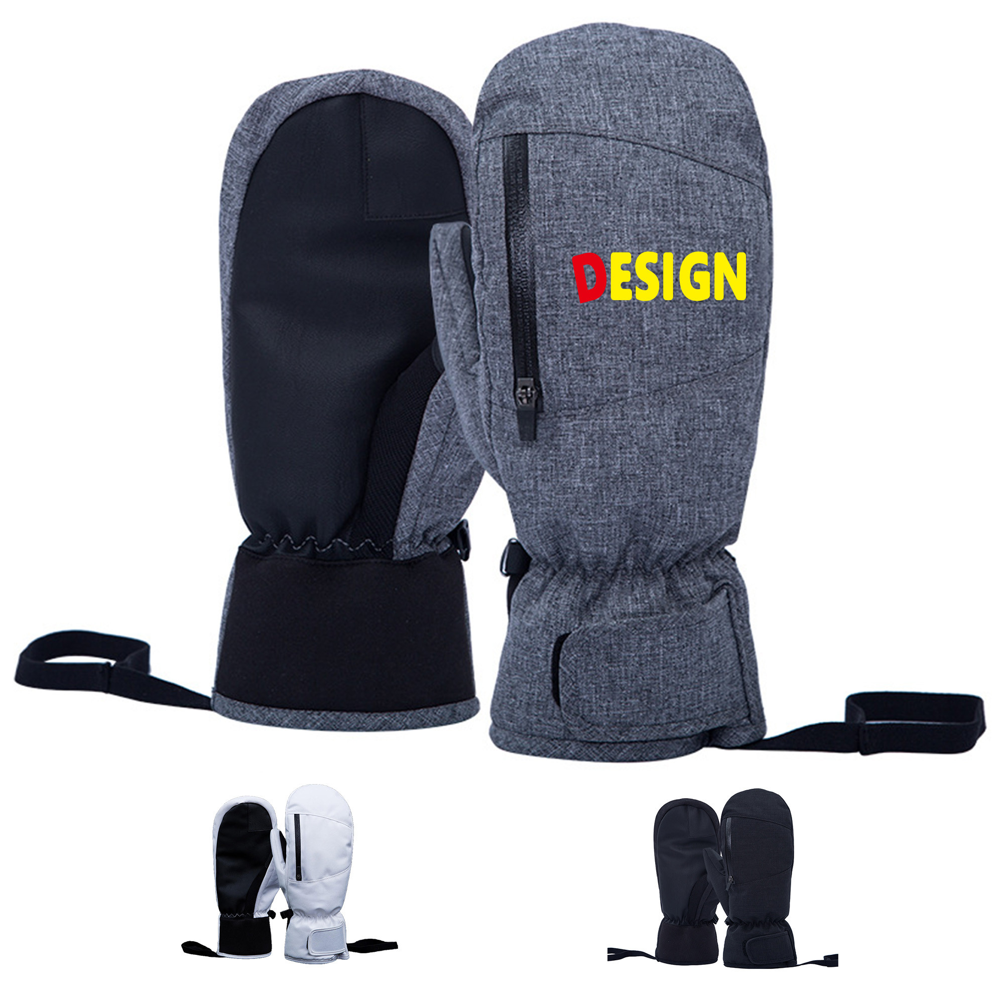 Adult Waterproof Touchscreen Ski Gloves 3