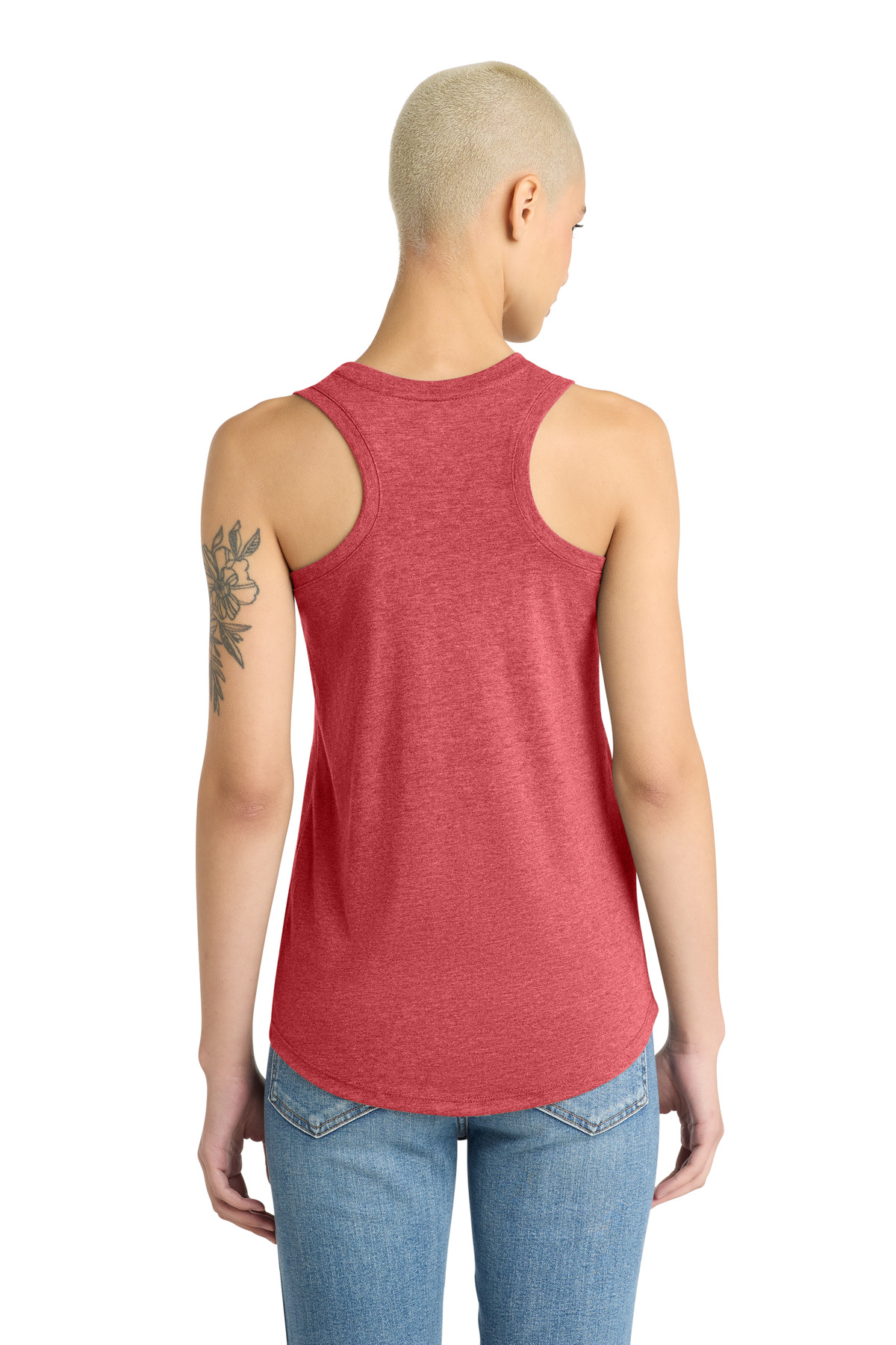 District Women's Perfect Tri Racerback Tank. DM138L 105