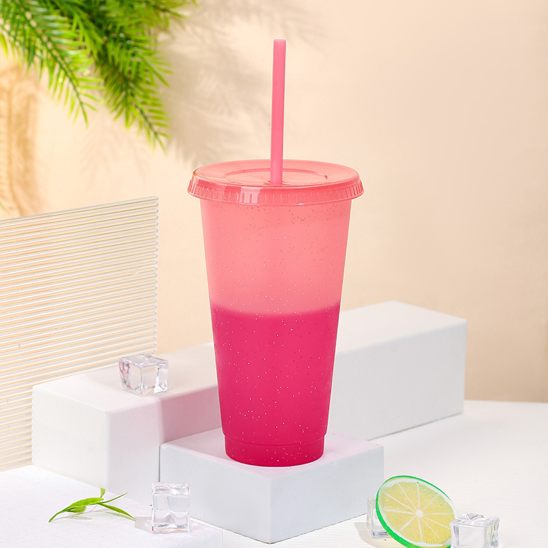Customized plastic color changing cup 3