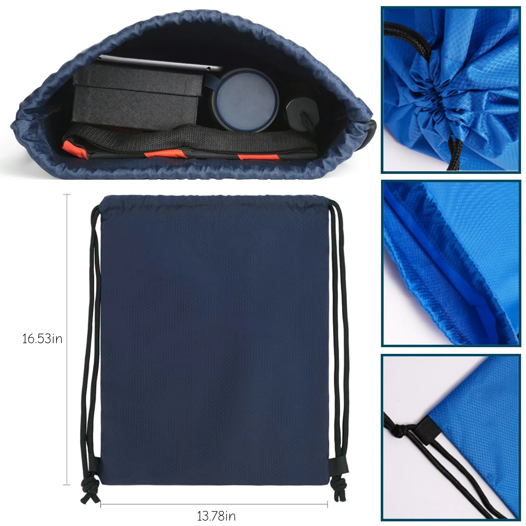 Premium Waterproof  Sports Drawstring Bag 11