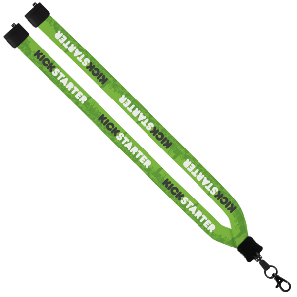 3/4" Dye-Sublimated Lanyard with Plastic Clamshell & Plastic O-Ring 42