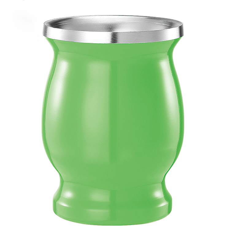 Double-Walled Stainless Steel Traditional Mate Cup ---- 7 OZ 1