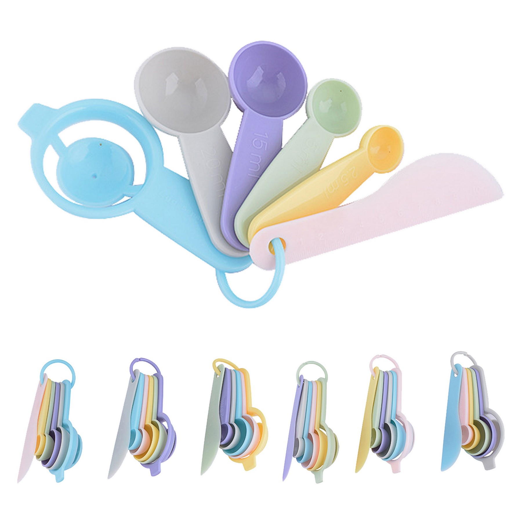 6 In 1 Plastic Measuring Spoons Kits 4