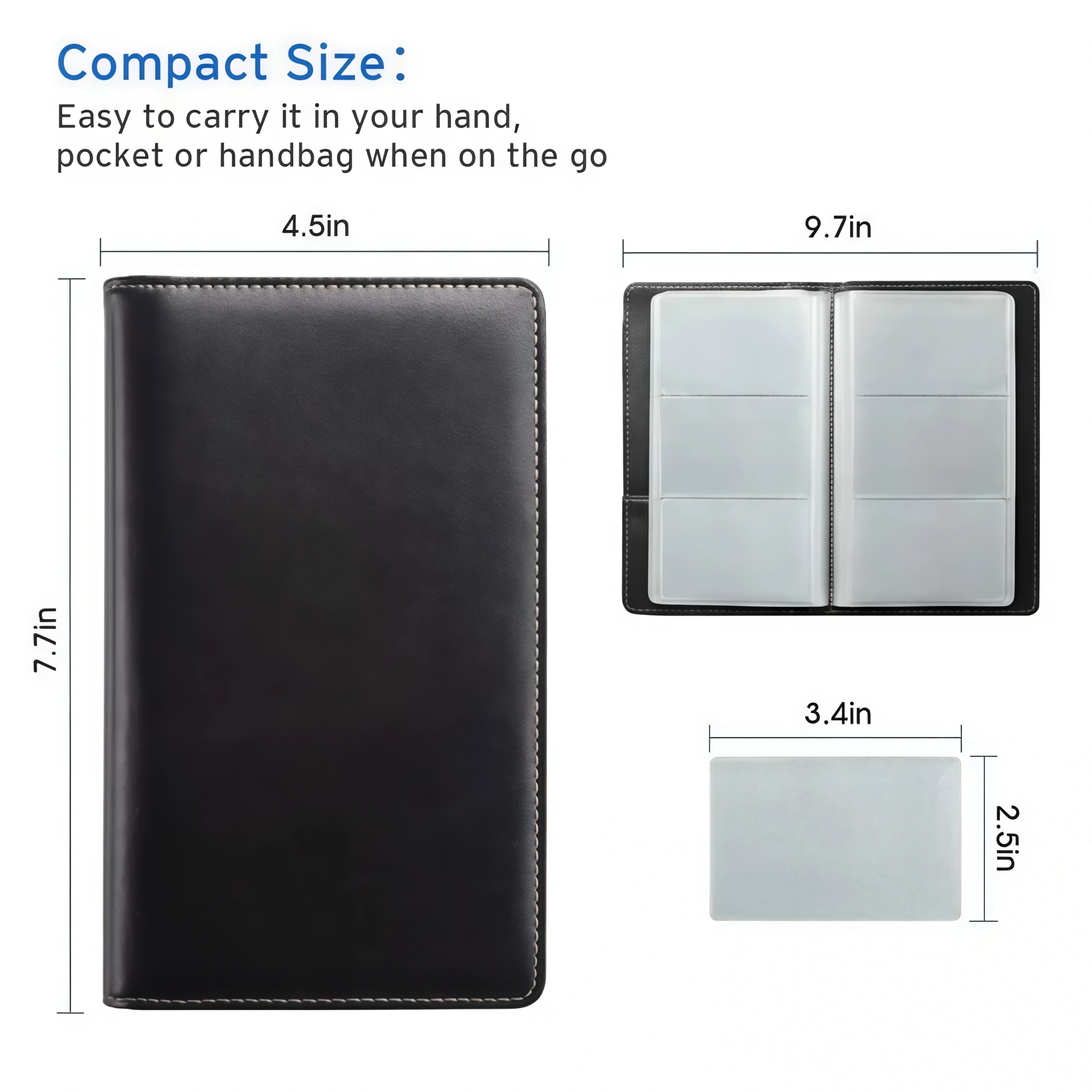 Leather Professional Business Card Book Holder 2