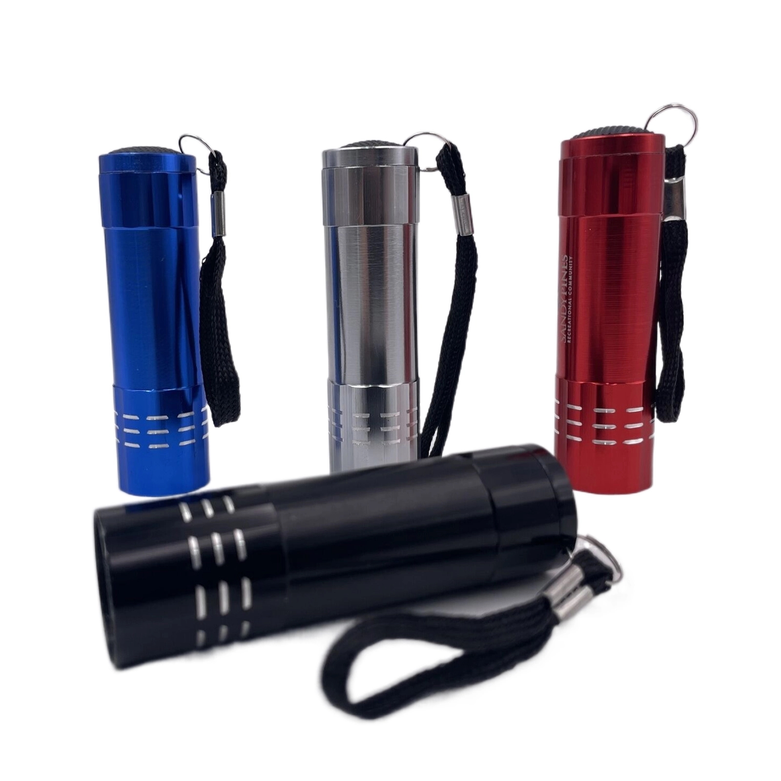 Low MOQ 100PCS 9 LED Mini Aluminum Flashlight