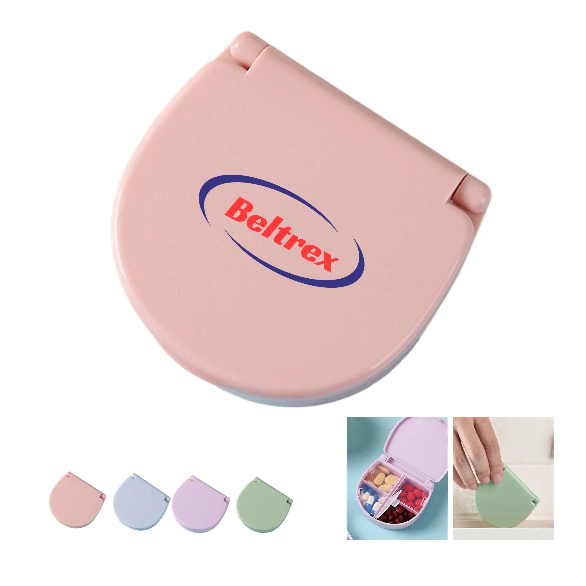 Portable Pill Box with Multiple Compartments 6
