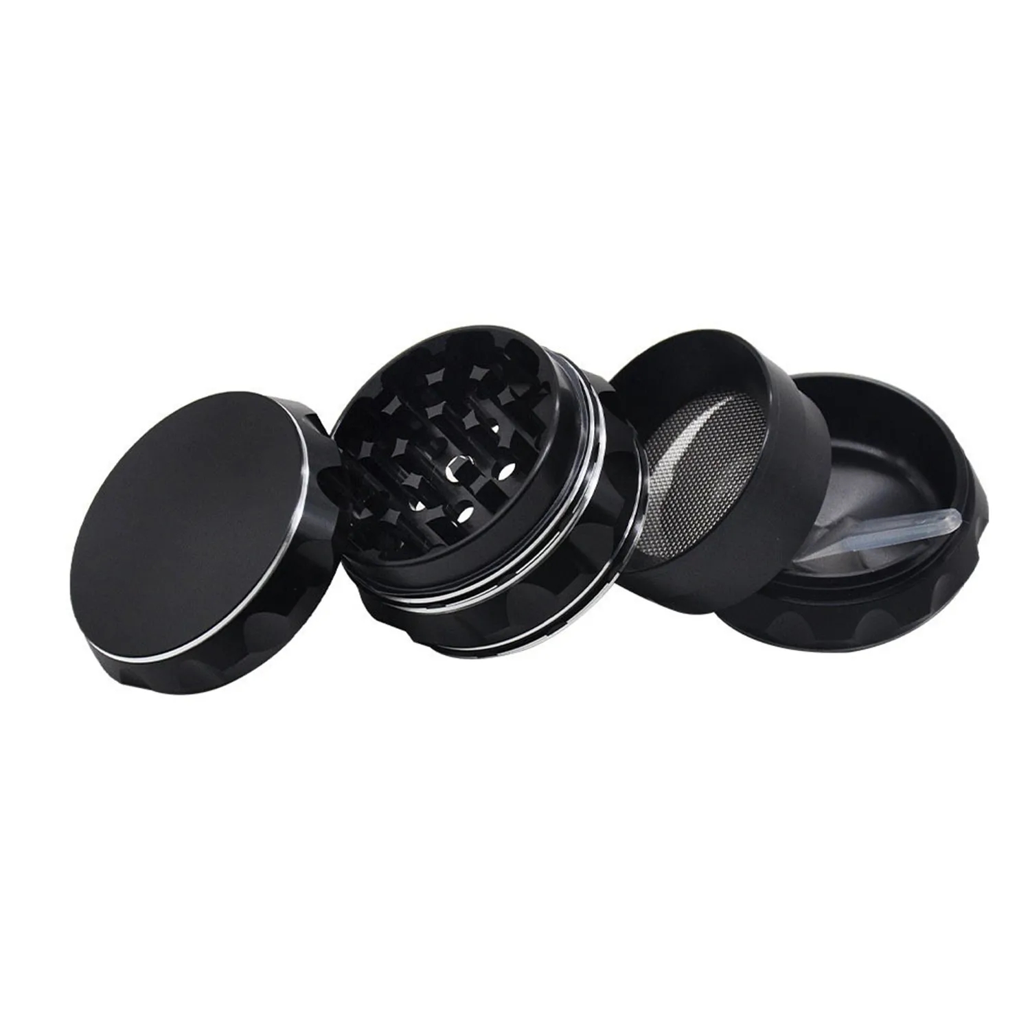 50Mm Four Layer Aluminum Alloy Smoke Grinder Tower Shape 4