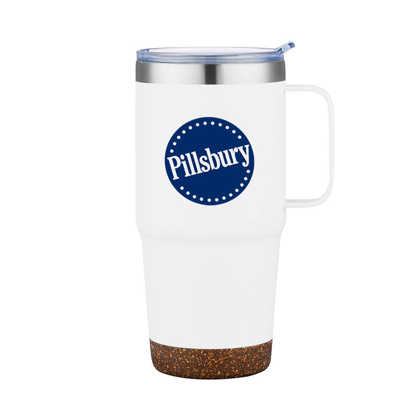 Wellspring-VI 24 Oz Travel Tumbler with Cork Base (Double Walled) 4