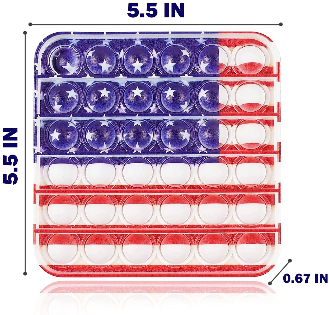 Square Sensory Fidget Stress Reliever 3