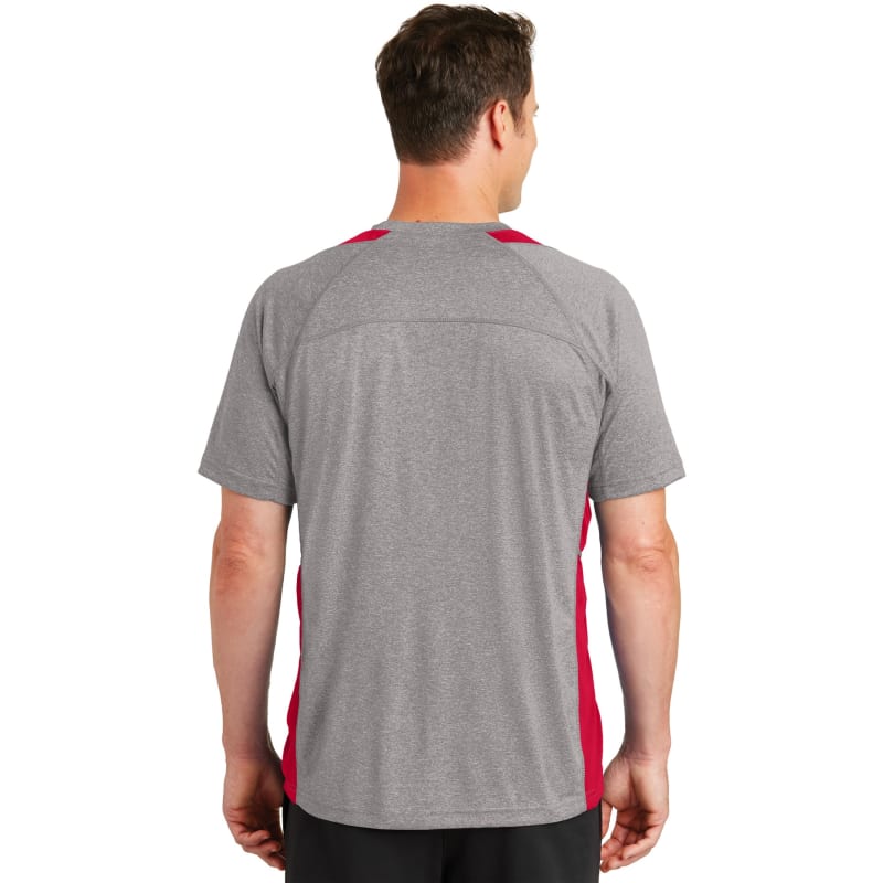Sport-Tek Heather Colorblock Contender Tee. 25