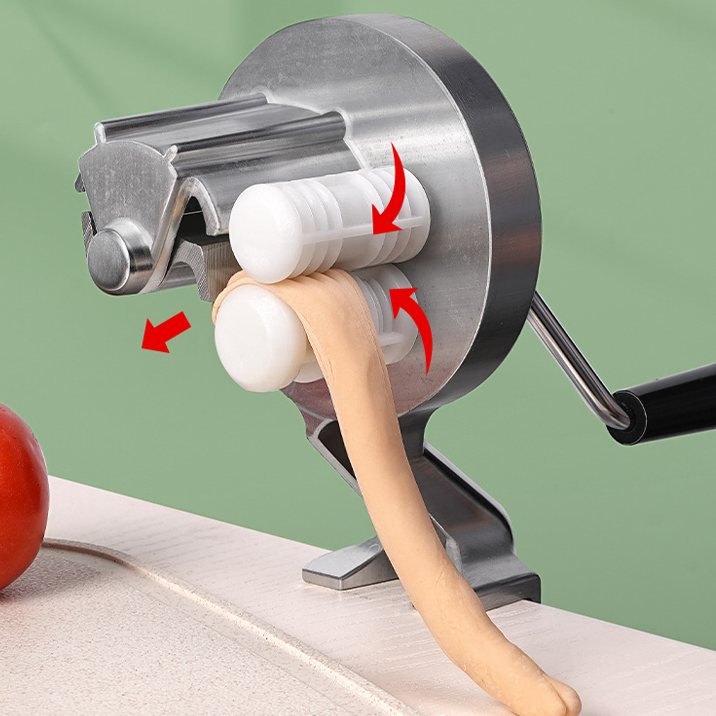Aluminum Alloy Hand Cranked Noodle And Macaroni Machine 3