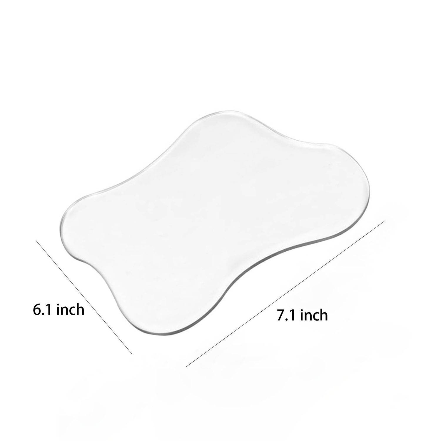 Acrylic Clear Irregular Cup Coaster 3