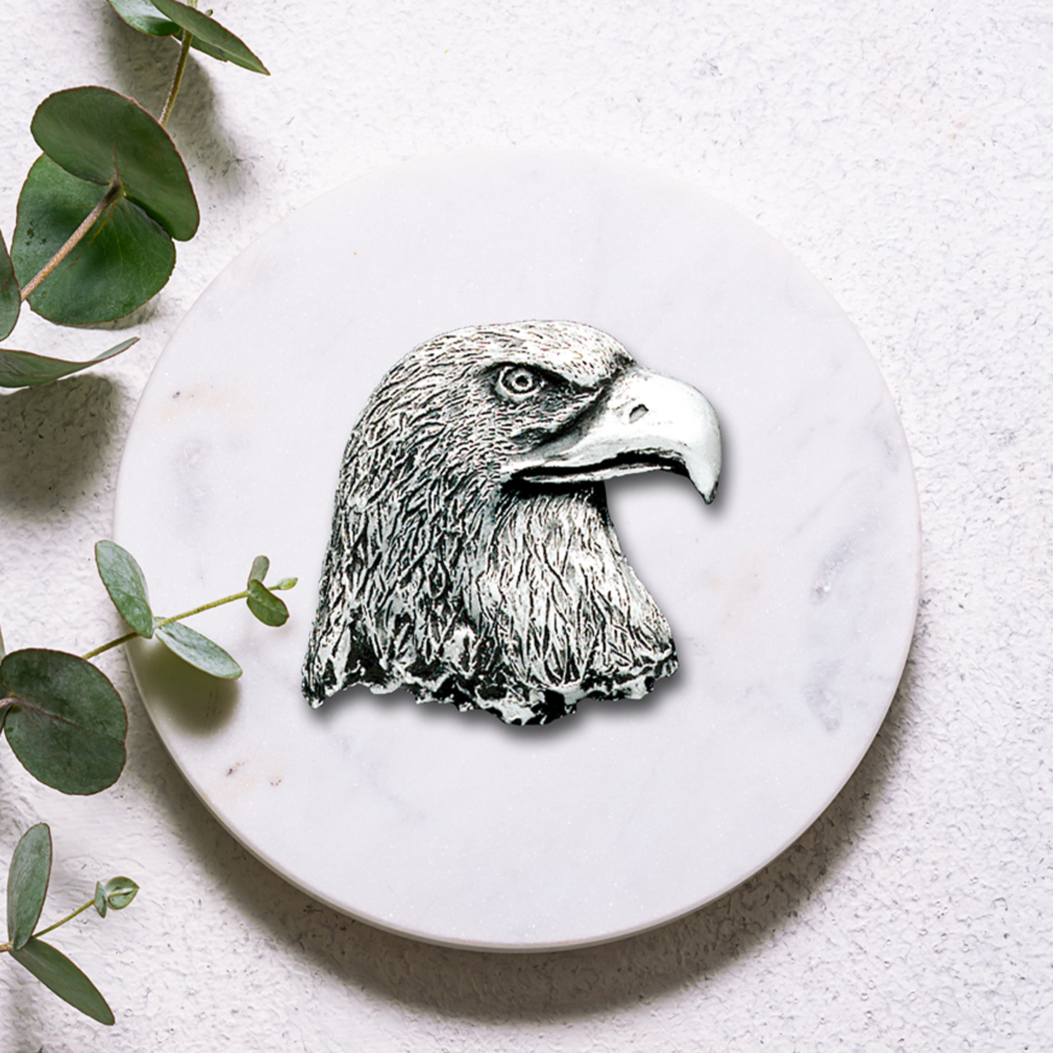 Eagle Head Pewter Accent 2