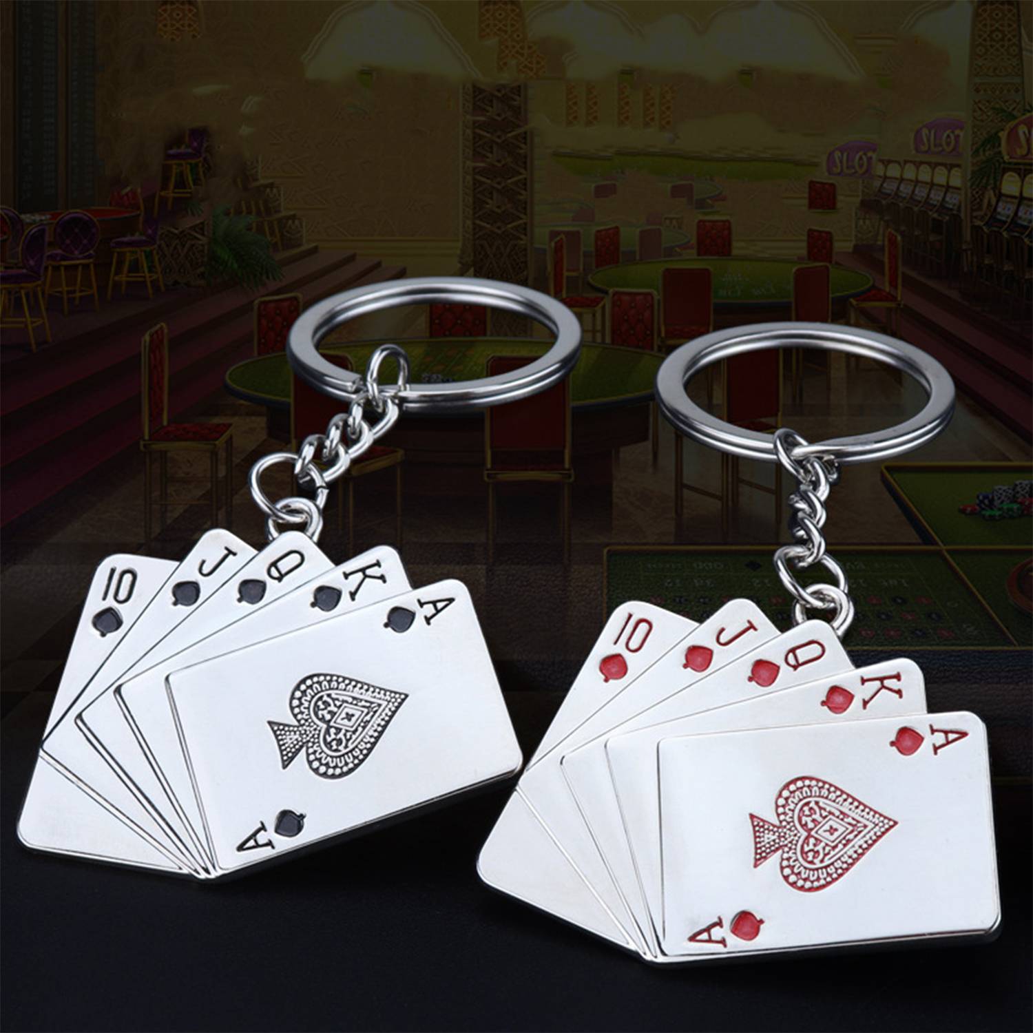 Playing card keychain 5