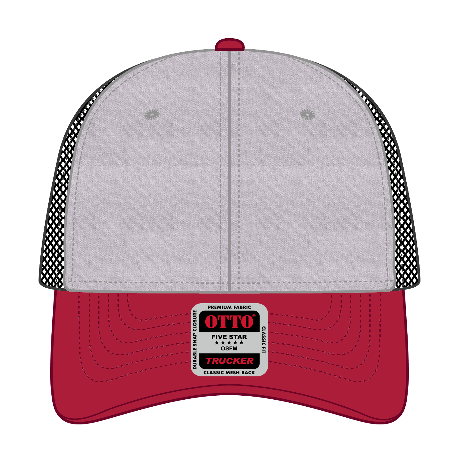 OTTO CAP® 6 Panel Low Profile Mesh Back Trucker Hat 252