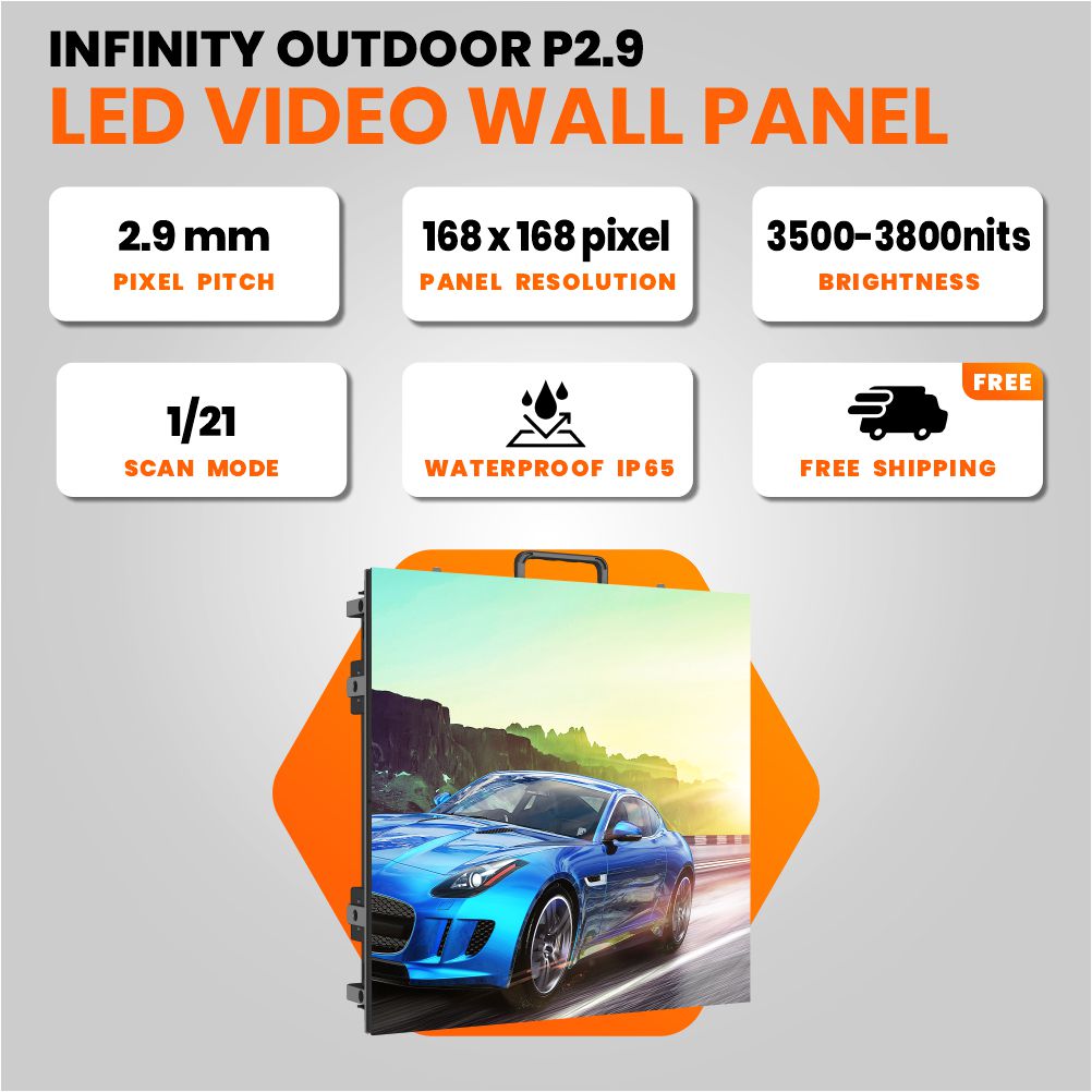 Outdoor LED Video Panel – P2.9mm 500x500 3